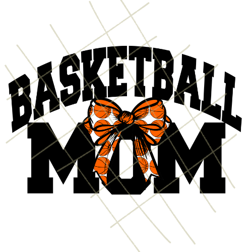 Basketball Mom Bow #1